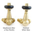 T-TRV-020-CR-UB-ALT14 - Flatford Traditional TRV Corner Unlacquered Brass Thermostatic Radiator Valves T-TRV-020-CR-UB-ALT14 - Flatford Traditional TRV Corner Unlacquered Brass Thermostatic Radiator Valves